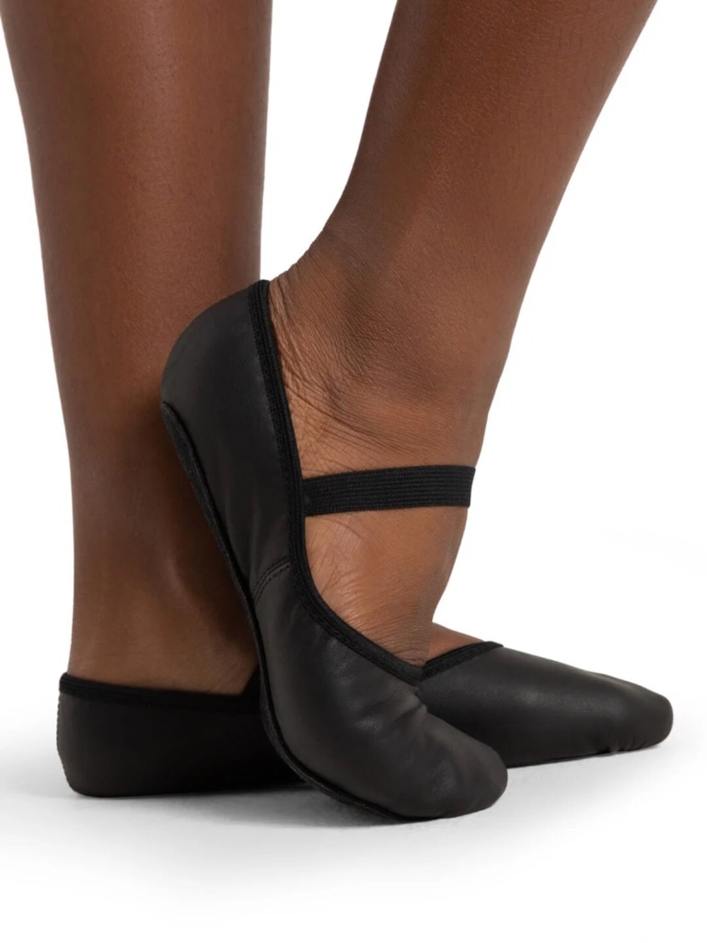 Capezio Luna Leather Ballet Shoe in Black, Women’s, NIB